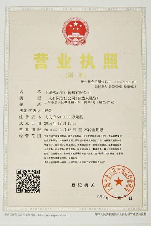 江西金驰健康产业有限公司的资质
